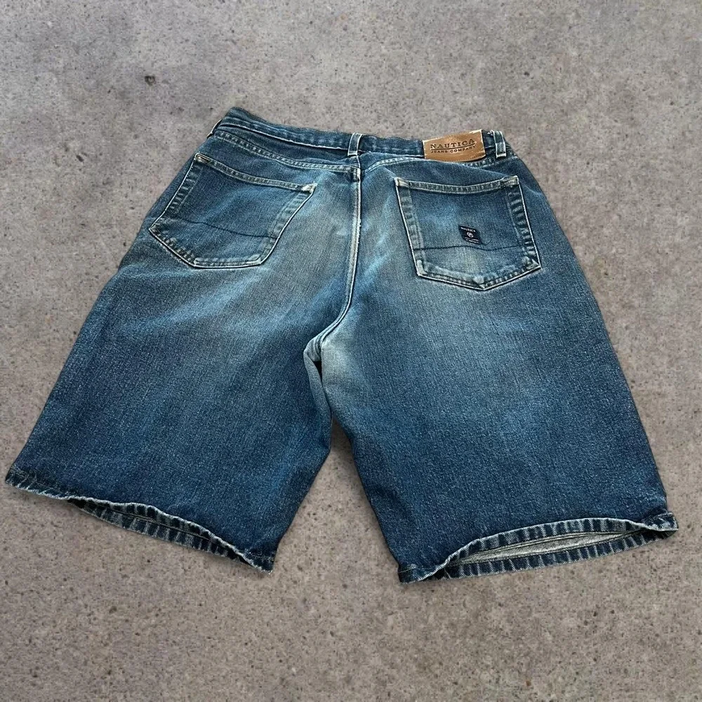 Vintage 2000s Nautica Denim Shorts Men's Baggy Y2K Grunge Skater 36 Jorts